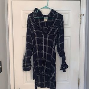 Harper Heritage Medium blue and white Flannel Dress